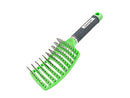 Zabolight Vent Hair Brush Vented Detangling Hair Brush for Thick Long Curly Hair, Curved Fast Blow Drying Brush for Women & Men (Green) Zabolight