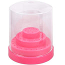 PANA Nail Drill Bit Holder Stand Display Organizer- Dust Proof Storage Container Box Case Tools for Home Use or Nail Salon - (48 Holes, Pink) PANA