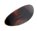 Parcelona French Oval Celluloid Tortoise Shell Large 4" Automatic Hair Clip Hair Barrette for Women and Girls, Made in France (Shell) Parcelona