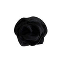 Shimmering Rose Shape Bow Barrette | Hair Clip (Black) ANYA accessories