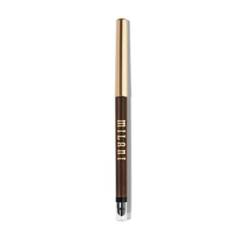 Milani Stay Put Eyeliner - Semi-Sweet (0.01 Ounce) Cruelty-Free Self-Sharpening Eye Pencil with Built-In Smudger - Line & Define Eyes with High Pigment Shades for Long-Lasting Wear Milani