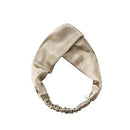 ZIMASILK 100% Mulberry Silk Headband Elastic Twisted Head Hair Wrap Accessory Turban For Women(Taupe) ZIMASILK