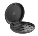 (2 Pack) Retainer Case,Solid Orthodontic Retainer Case-Black ZIZNBA