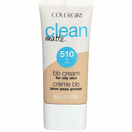 COVERGIRL Clean Matte BB Cream For Oily Skin, Fair 510, (Packaging May Vary) Water-Based Oil-Free Matte Finish BB Cream, 1 Fl Oz (1 Count) COVERGIRL