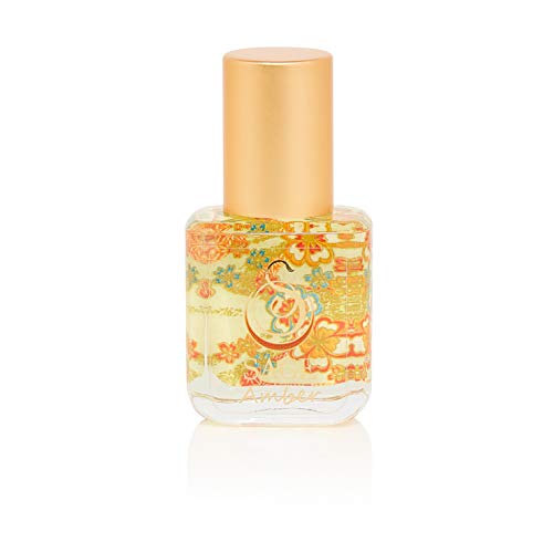 Amber Roll-On Perfume Oil Extract by The Sage Lifestyle (1/4 Oz/7 ml) - Travel Perfume, Vegan Perfume Oil Extract - Feel Subtle Hint of Labdanum, Tunisian Amber, Musk, Vanilla The Sage Lifestyle