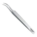 Metaleks Volume Eyelash Extension Tweezers Soft In Use Light In Weight Matt Finish Stainless Steel Curved Tip for 2D - 5D - Sterilizable metaleks