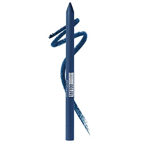 Maybelline TattooStudio Sharpenable Gel Pencil Longwear Eyeliner Makeup, Deep Teal, 0.04 oz. Maybelline New York