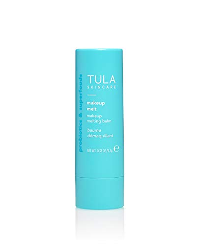 TULA Skin Care Makeup Melt Makeup Removing Balm | Travel-Friendly, Dissolves Stubborn Makeup and Softens Skin | 0.32 oz. TULA