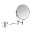 Amazon Basics Wall-Mounted Vanity Mirror - 1X/5X Magnification, Chrome Amazon Basics
