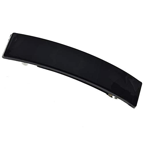 Camila Paris AD820 French Hair Barrette Clip for Girls, Black, Rubberized Metal Clasp, Strong Hold Grip Hair Clips for Women, No Slip and Durable Styling Girls Hair Accessories, Made in France Camila
