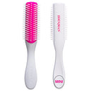 Denman Hair Brush for Curly Hair (Cherry Blossom) 5 Row Classic Styling Brush for Detangling, Separating, Shaping and Defining Curls. Best for Styling Naturally Curly Hair and Creating Ringlets Denman