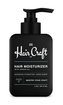 Hair Craft Co. Hair Moisturizer 3oz – Men’s Daily Leave-In Conditioner – Premium Hair Hydration with Argan Oil – Restore Shine + Reduce Frizz/Dry Scalp – Soften Hair + Repair Split Ends – Scented Hair Craft Co.