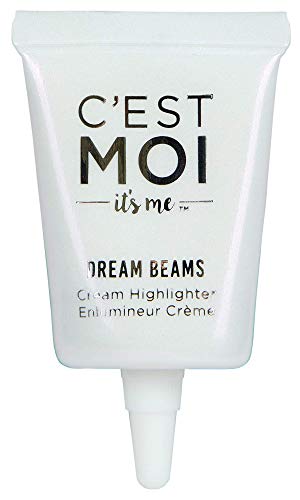 C'est Moi Dream Beams Cream Highlighter | Gentle, Lightweight, Blendable Cream Highlighter Gives Skin a Dreamy Luminous Glow, Enriched with Shea Butter and Aloe Leaf | Moonstruck (Opal), 0.34 Fl Oz C'est Moi