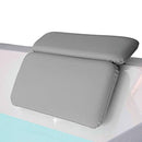 Gorilla Grip Comfort Slip Resistant Large Thick Soft Waterproof Relaxing Spa Bath Pillow, Fits Curved or Straight Back Tubs, Cushion Support Head and Neck in Tub, Bathtub Accessory, 2 Panel, Gray Gorilla Grip