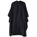HABBIBI Nylon Salon Barber Cape for Men Women Hairdressing Waterproof, Snap Closure Apron Hair Cutting Stylist Capes for Adults 59x51 Inches- Professional and Home Use (Carbon Black) HABBIBI