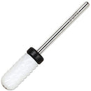 Pana (Grit: XC EXTRA COARSE) Professional USA Ceramic White Smooth Top Small Barrel Bit Nail Drill 3/32" Shank Size PANA