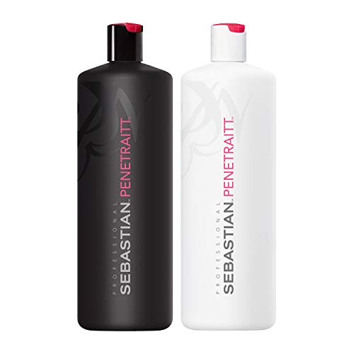Sebastian Penetraitt Strenghtening and Repair Shampoo (33.8oz) and Conditioner (33.8oz) Liter Set martinandmark.com