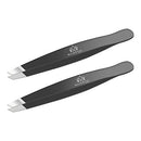 Surgical Tweezers for Ingrown Hair - Precision Sharp Needle Nose Pointed Tweezers for Splinters, Ticks & Glass Removal - Best for Eyebrow Hair, Facial Hair (Black Black) Majestic Bombay