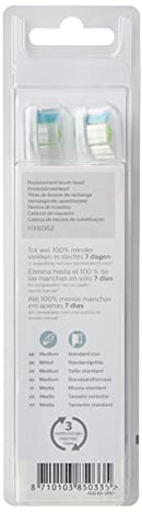 Philips Sonicare Optimal Whitening White BrushSync Heads, Pack of 2 (Compatible with All Philips Sonicare Handles) PHILIPS