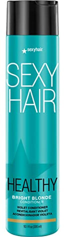 SexyHair Healthy Bright Blonde Violet Shampoo, 10.1 Oz | Helps Counteract Brassiness | SLS and SLES Sulfate Free | All Hair Types SexyHair