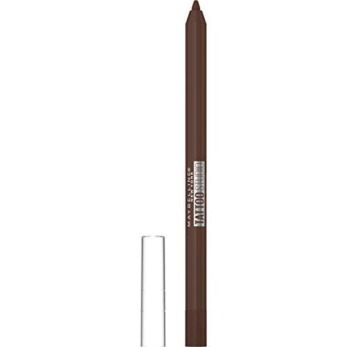 Maybelline TattooStudio Eyeliner Makeup Pencil, Effortlessly Glide On Smooth Gel Pigments With 36 Hour Wear, Waterproof, No Smudging, No Flaking, Smooth Walnut, 0.04 Oz Maybelline New York