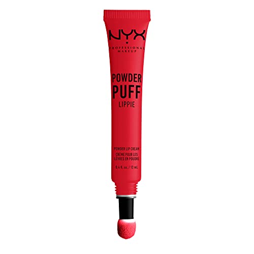 NYX PROFESSIONAL MAKEUP Powder Puff Lippie Lip Cream, Liquid Lipstick - Boys Tears (Red) NYX PROFESSIONAL MAKEUP