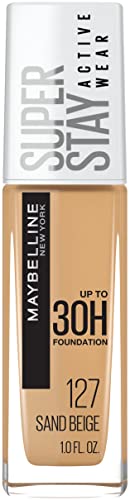 Maybelline Super Stay Full Coverage Liquid Foundation Makeup, Sand Beige, 1 fl. oz. (Packaging May Vary) Maybelline New York