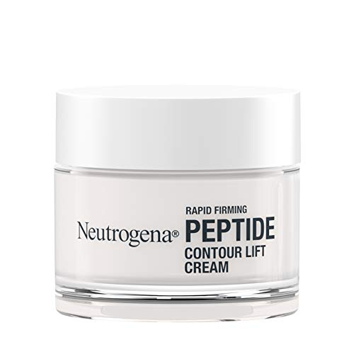 Neutrogena Rapid Firming Peptide Contour Lift Face Cream, Moisturizing Daily Facial Cream to visibly firm & lift skin plus smooth the look of wrinkles, Mineral Oil- & Dye-Free, 1.7 oz Neutrogena