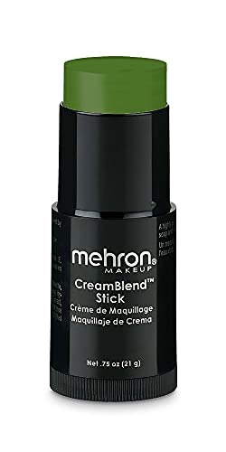 Mehron Makeup CreamBlend Stick - Body Paint (.75 oz) (Green) Mehron