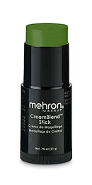 Mehron Makeup CreamBlend Stick - Body Paint (.75 oz) (Green) Mehron