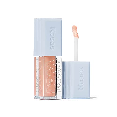 Kosas Wet Lip Oil Gloss | Juicy, Plumping Treatment, (Jellyfish) Kosas