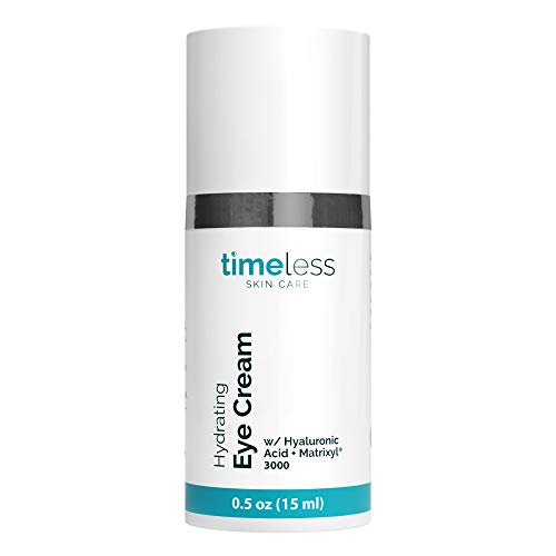 Timeless Skin Care Hydrating Eye Cream - 0.5 oz - Reduce Puffiness & Fine Lines - Includes Hyaluronic Acid for Hydration + Matrixyl 3000 to Fight Wrinkles - For All Skin Types Timeless Skin Care