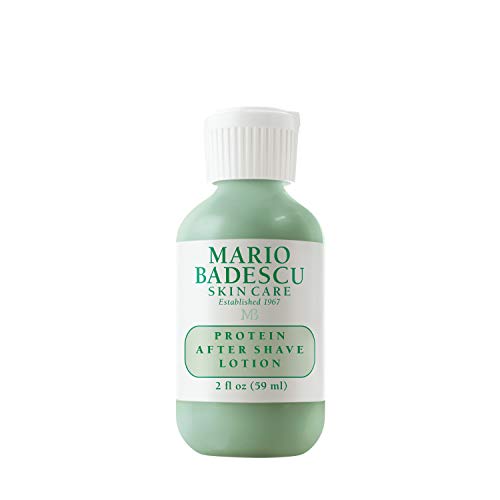 Mario Badescu Protein After Shave Lotion for Combination, Oily and Sensitive Skin | Lightweight Moisturizer that Minimizes Razor Burn and Ingrown Hairs |Formulated with Oatmeal & Allantoin| 2 FL OZ Mario Badescu
