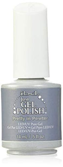 IBD Just Gel Nail Polish, Pretty In Pewter, 0.5 Fluid Ounce IBD