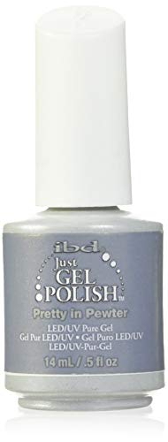 IBD Just Gel Nail Polish, Pretty In Pewter, 0.5 Fluid Ounce IBD