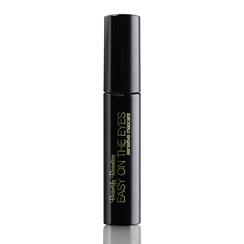 EASY ON THE EYES Sensitive Eye Mascara By Beautify Beauties - Hypoallergenic Mascara For Contact Lens Wearers – Non-irritating, Fragrance-free Mascara For Natural Looking Lashes- 0.35 oz (Navy) BeautifyBeauties