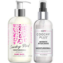 Coochy Plus Intimate Shaving Complete Kit - SWEET BLISS & Organic After Shave Protection Soothing Moisturizer Mist – Antioxidant Formula Prevents Razor Burns, Itchiness & Ingrown Hairs IntiMD