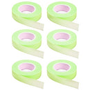 6 Rolls Eyelash Tape, Adhesive Fabric Eyelash Extension Tape, Breathable Micropore Fabric Tape for Eyelash Extension Supplies,9 m/10 yard Each Roll (Green) JASSINS