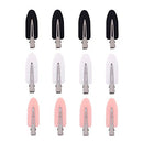 12 Pieces No Bend Hair Clips, No Crease Hair Clips, Makeup Clips for Hairstyling (Black&Pink&White) AUTOYU