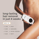 NEW Nood™ Flasher 2.0 + Serum — IPL Laser Hair Removal Device for Women & Men with After Shave to Treat & Prevent Ingrown Hairs, Bumps Slowing Hair Regrowth — Pain-Free IPL Hair Removal — Gloss White Infinity Warehouse