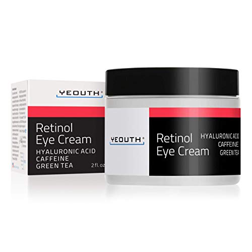 YEOUTH Retinol Eye Cream, Night Cream Face Moisturizer Under Eye Cream, Moisturizing Cream Targets Wrinkle, Dark Circles & Puffiness Cream, Anti Aging Face Cream for Men & Women Yeouth