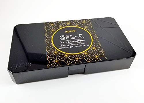 APRES GEL-X TIPS (SCULPTED ROUND SHORT) 500PCS 10 SIZES Apres