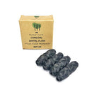Vegan Biodegradable Bamboo Charcoal Dental Floss Refill Refill | Natural Candelilla Wax | 33yds x4 | Peppermint Essential Oil | Eco Friendly Zero Waste Oral Care | 4 Pack ME MOTHER EARTH