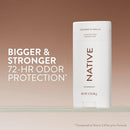 Native Aluminum Free Deodorant, Coconut & Vanilla, Large Size Stick, 72 Hour Odor Control, for Women & Men, Contains Naturally Derived Ingredients, 3.1 oz Infinity Warehouse