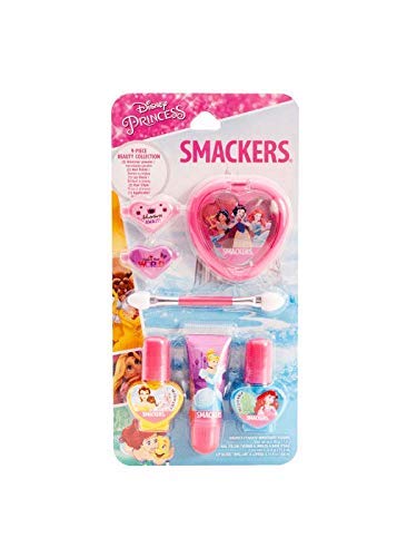 Lip Smacker Disney Color Collection, Princess Makeup Set, Lip Gloss, Shimmer Powder, Nail Polish Lip Smacker