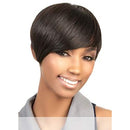H. VOLTA (Motown Tress) - Human Hair Full Wig in DARKEST BROWN (2) Kodiake