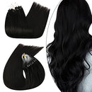 Ugeat Micro Ring Hair Extensions 14inch Micro Loop Remy Human Hair Extensions