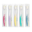 Nimbus Extra Soft Toothbrushes (Regular Size Head), Periodontist Design Tapered Bristles for Sensitive Teeth and Receding Gums, Individually Wrapped Plaque Remover Travel Toothbrush (5 Pack, Colors May Vary) Nimbus