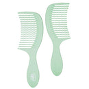 Wet Brush Go Green Tea Tree Oil Infused Treatment Comb - Wide Tooth Hair Detangler with WaveTooth Design that Gently and Glides Through Tangles - No Split Ends and No Damage - 100% Plant-Based Plastic Wet Brush