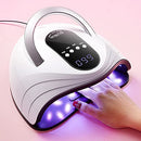 One Fire Nail Dryer, 120W Led Nail UV Light Professional, Automatic Sensor UV Led Nail Lamp Gel Polish Light, 4 Timer Gel Polish UV Nail Light, Portable Large Space UV Light for Nails Gel Polish Dryer One Fire
